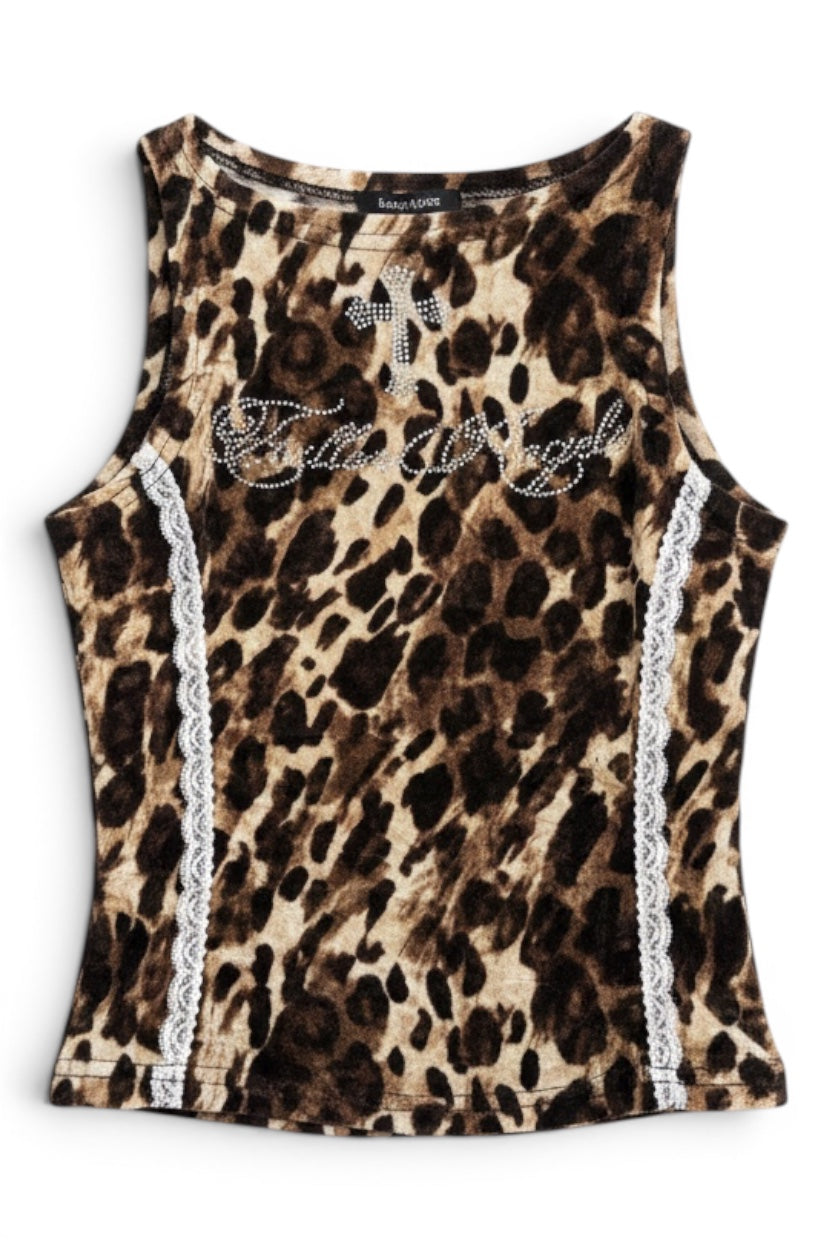 Leopard Line Tank  A559