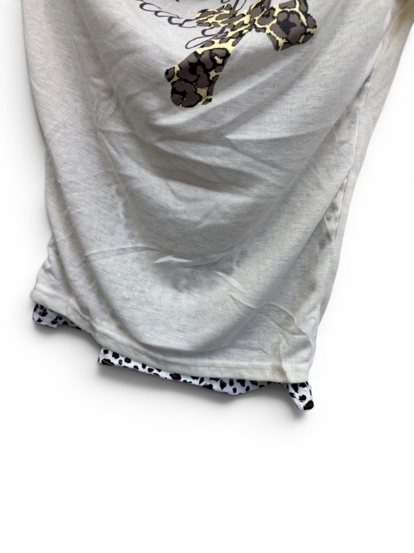 Leopard Drape Top  A564
