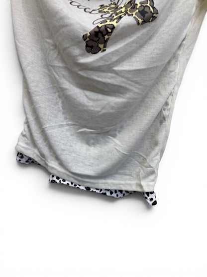 Leopard Drape Top  A564