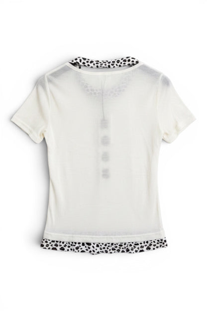 Leopard Drape Top  A564