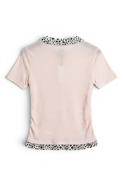 Leopard Drape Top  A564