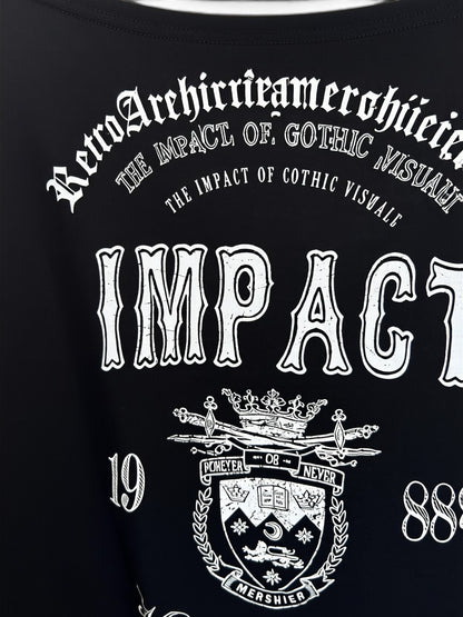 Cut Shoulder Graphic Long Sleeve  A565
