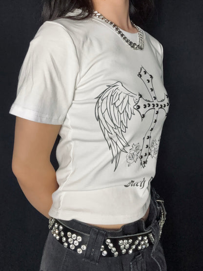 Graphic Print Tee A516