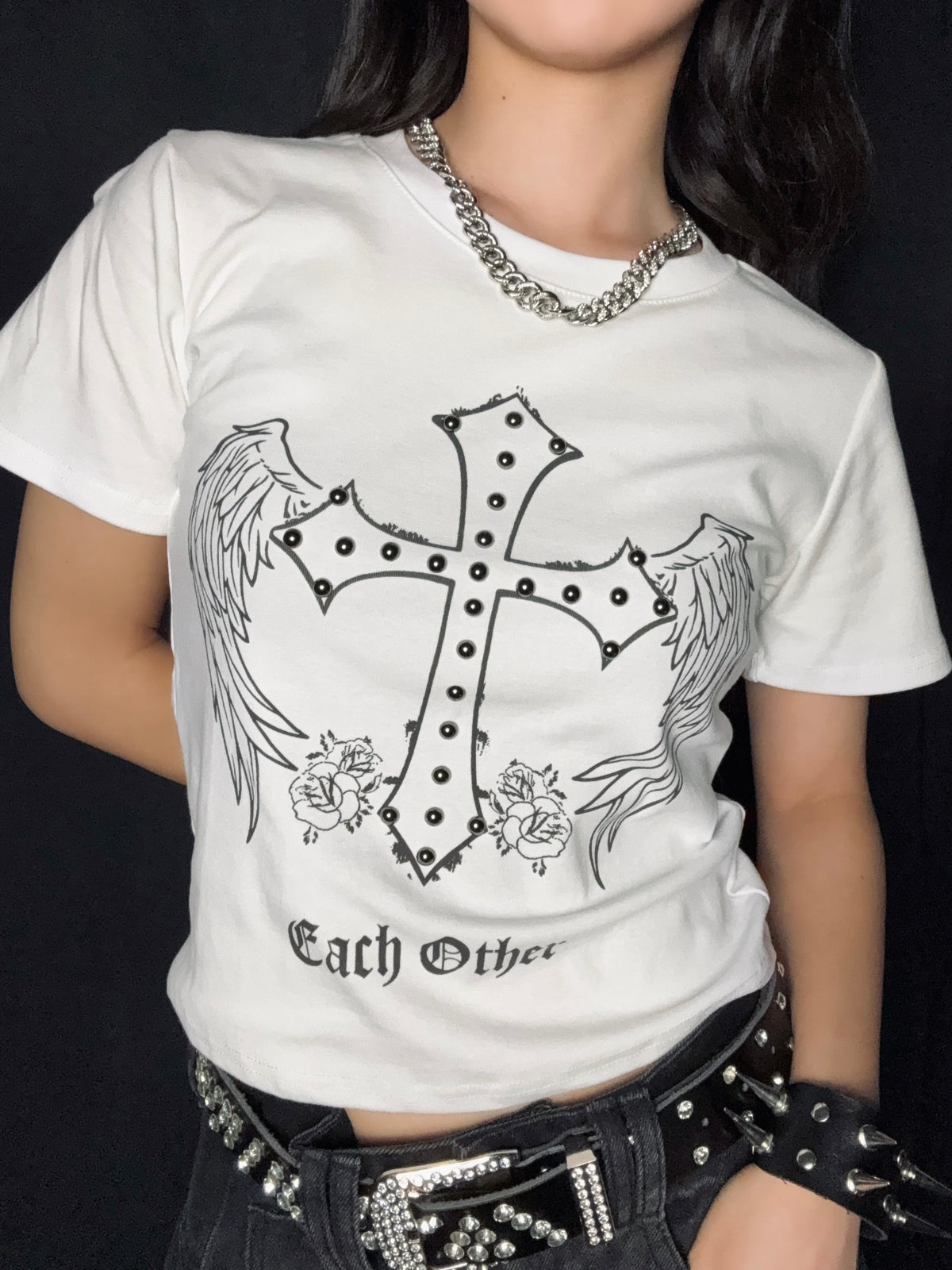 Graphic Print Tee A516