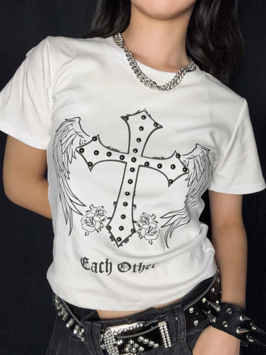 Graphic Print Tee A516