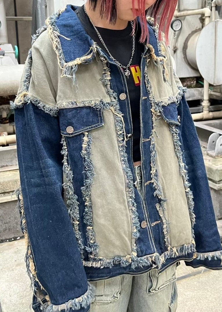 back denim jacket