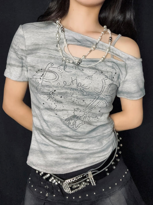 Fade Graphic Top  A556