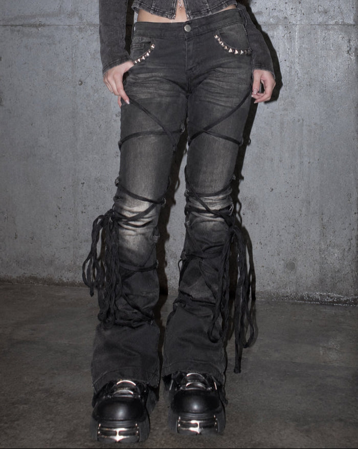 Entangled Flare Pants A725
