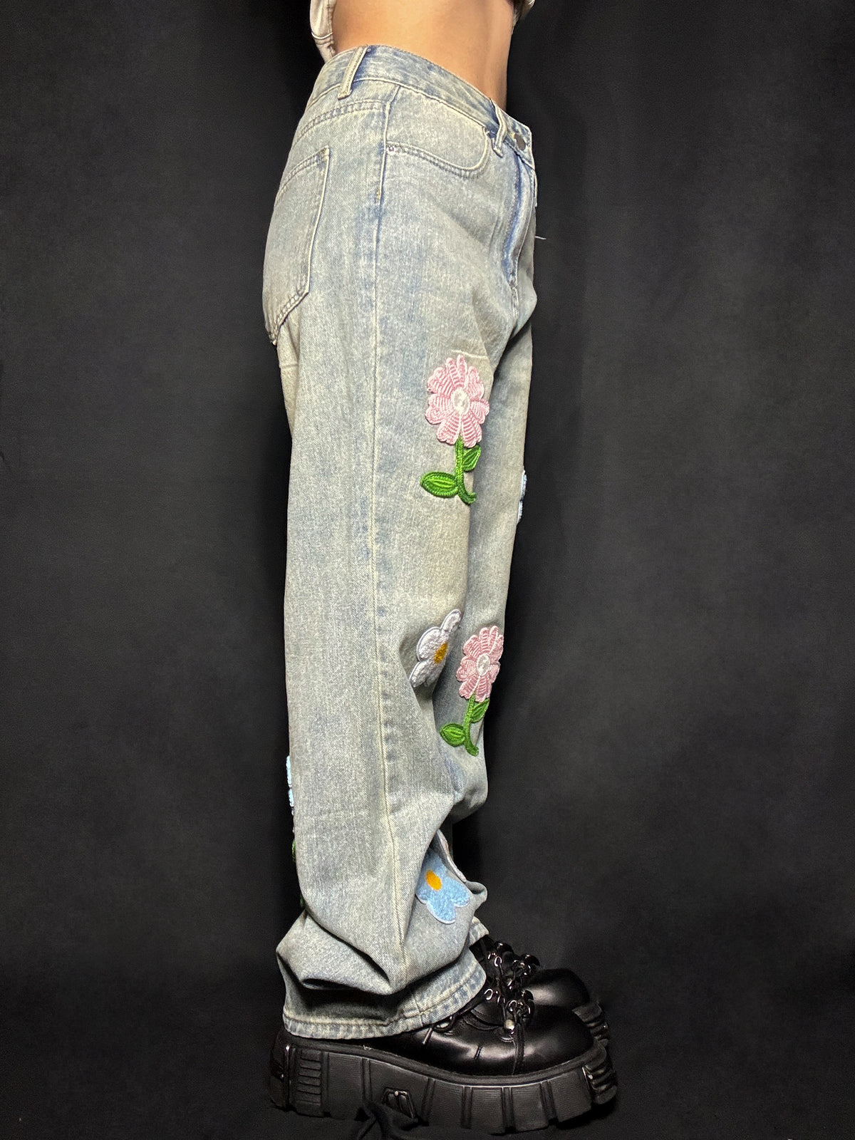 Flower patch denim A242