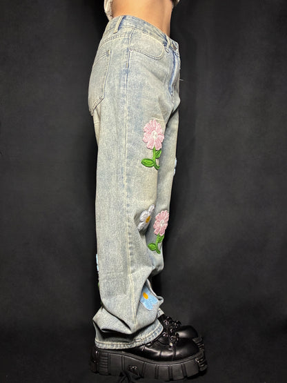 Flower patch denim A242
