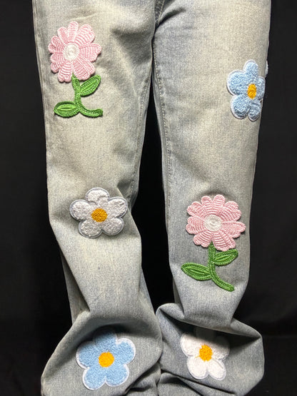 Flower patch denim A242