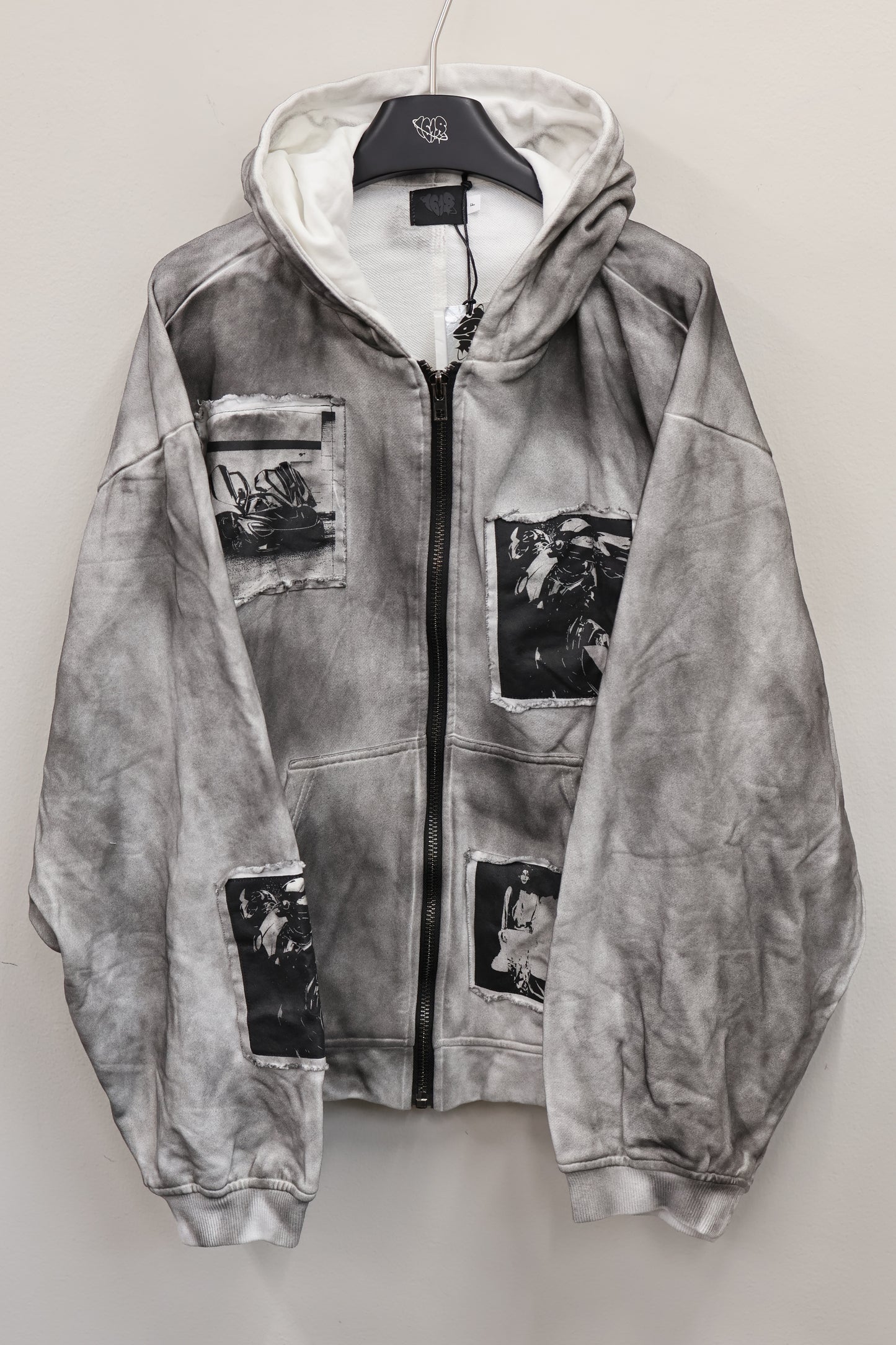 Acid Wash Patch Jacket A317