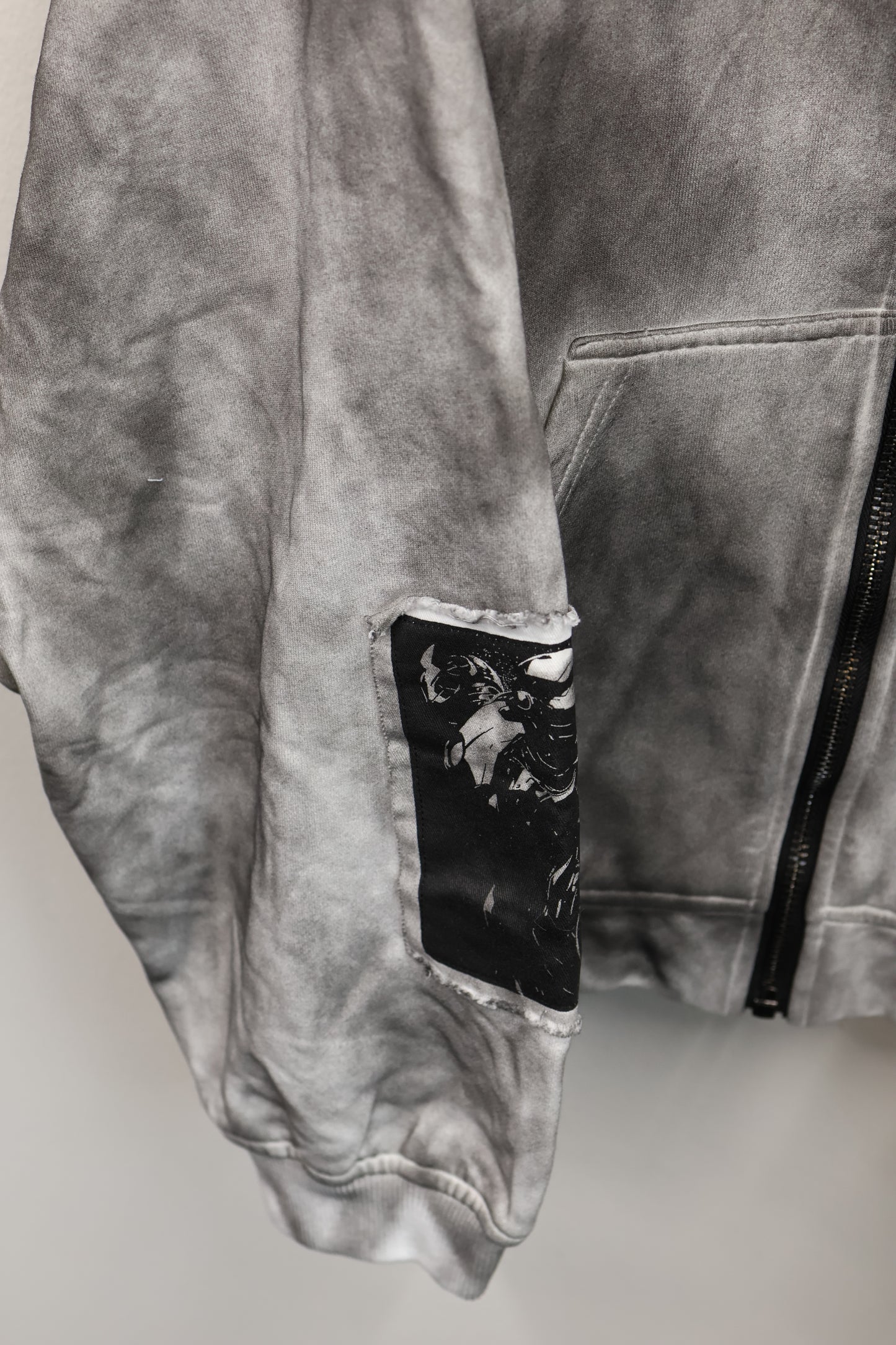 Acid Wash Patch Jacket A317