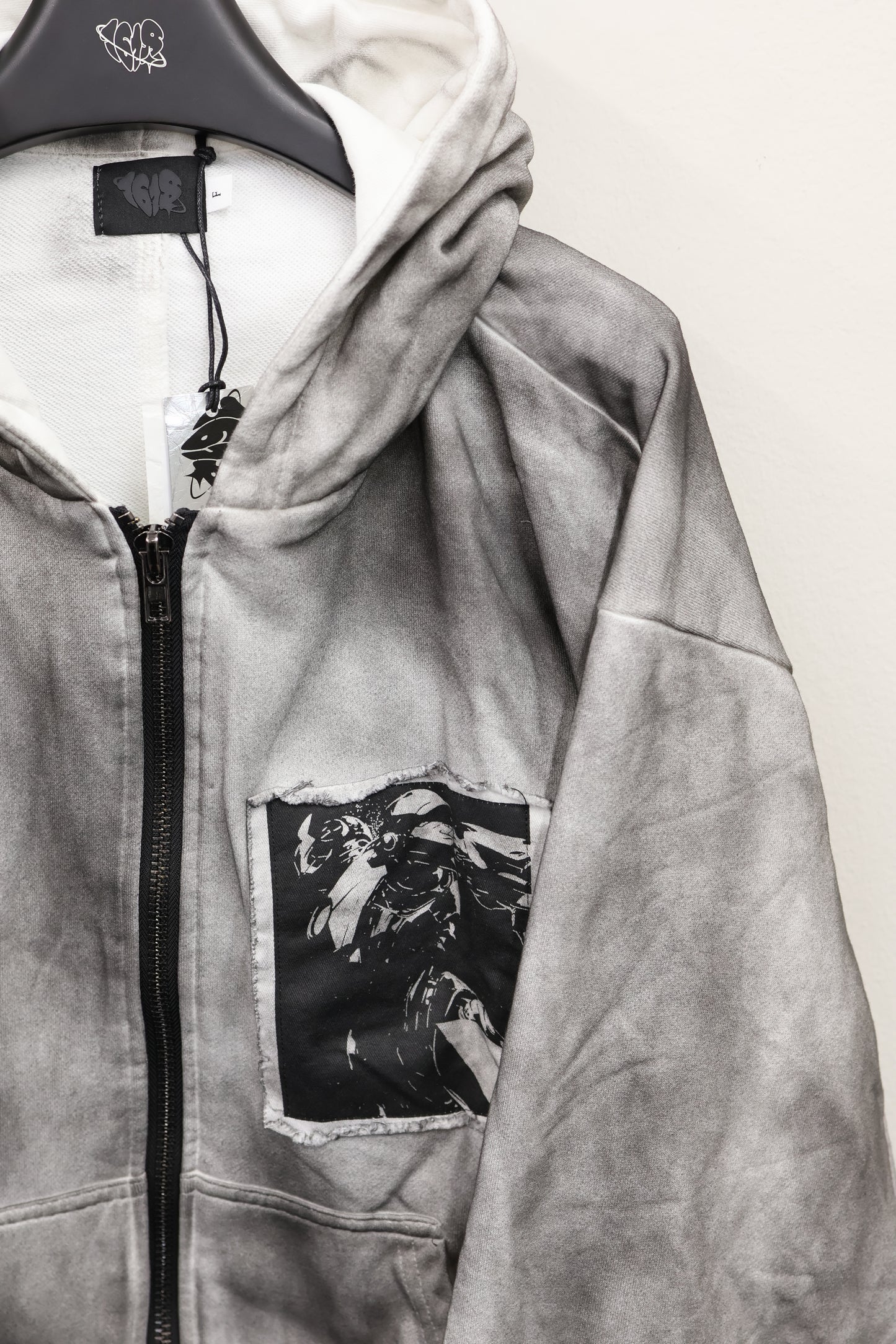 Acid Wash Patch Jacket A317