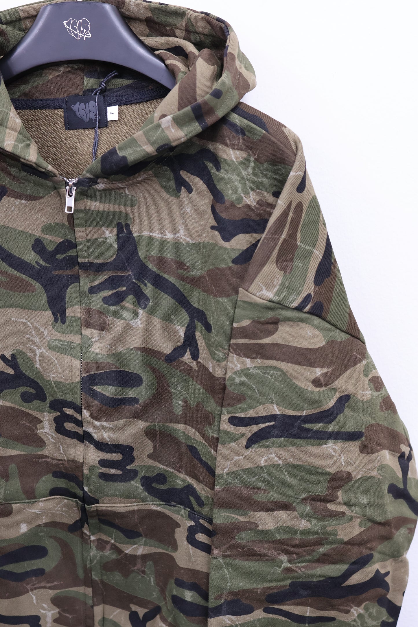 Camo Street Zip Hoodie A316
