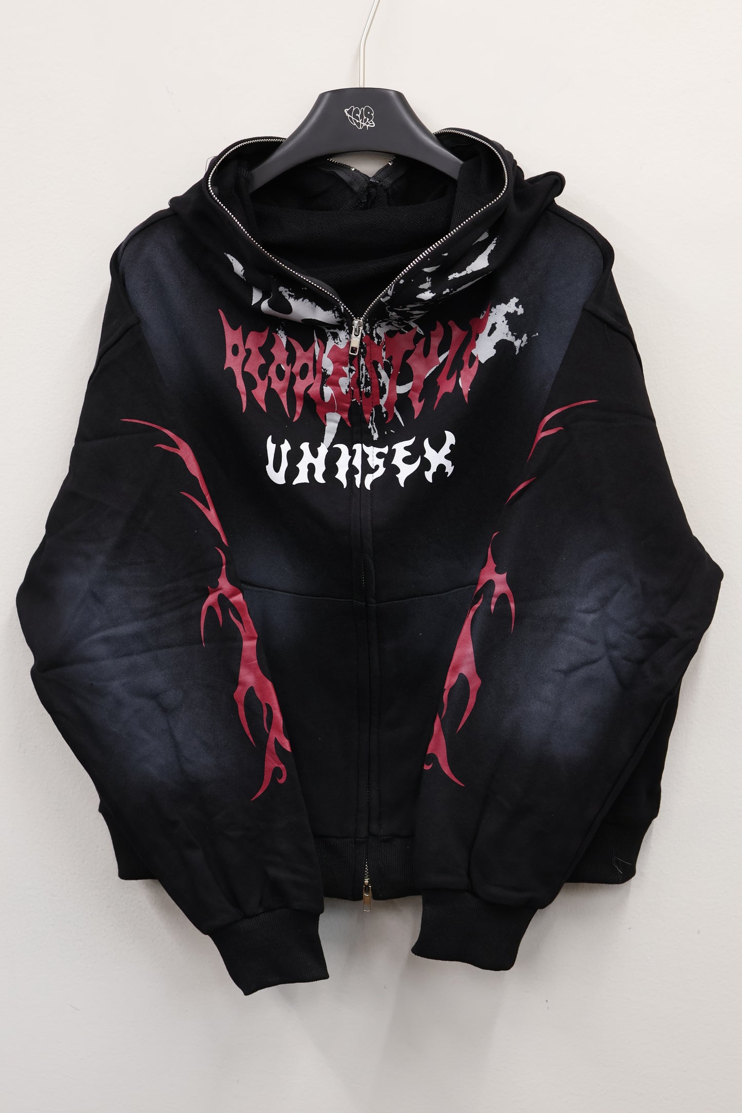 Flame Print Hoodie A314