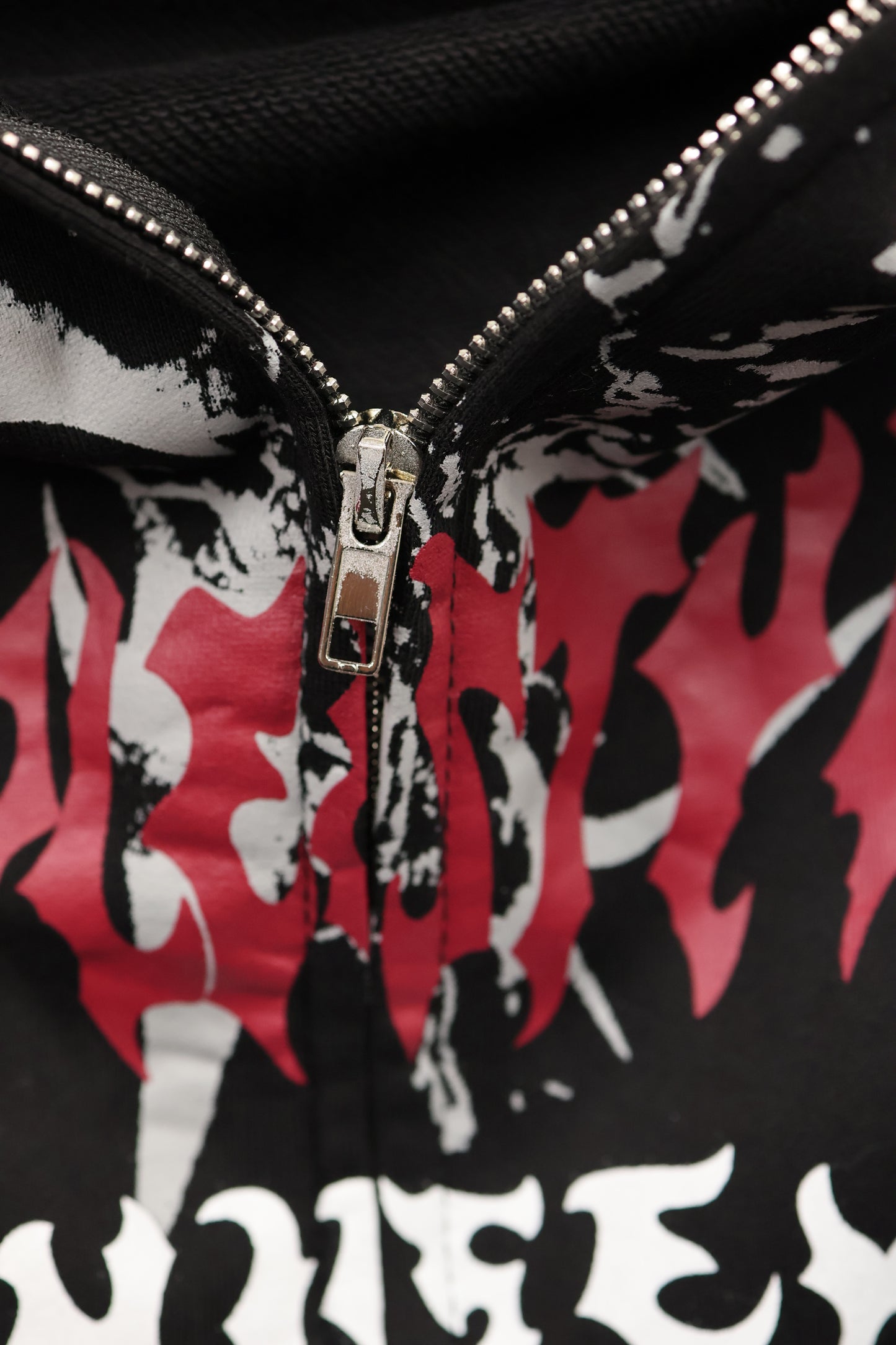 Flame Print Hoodie A314