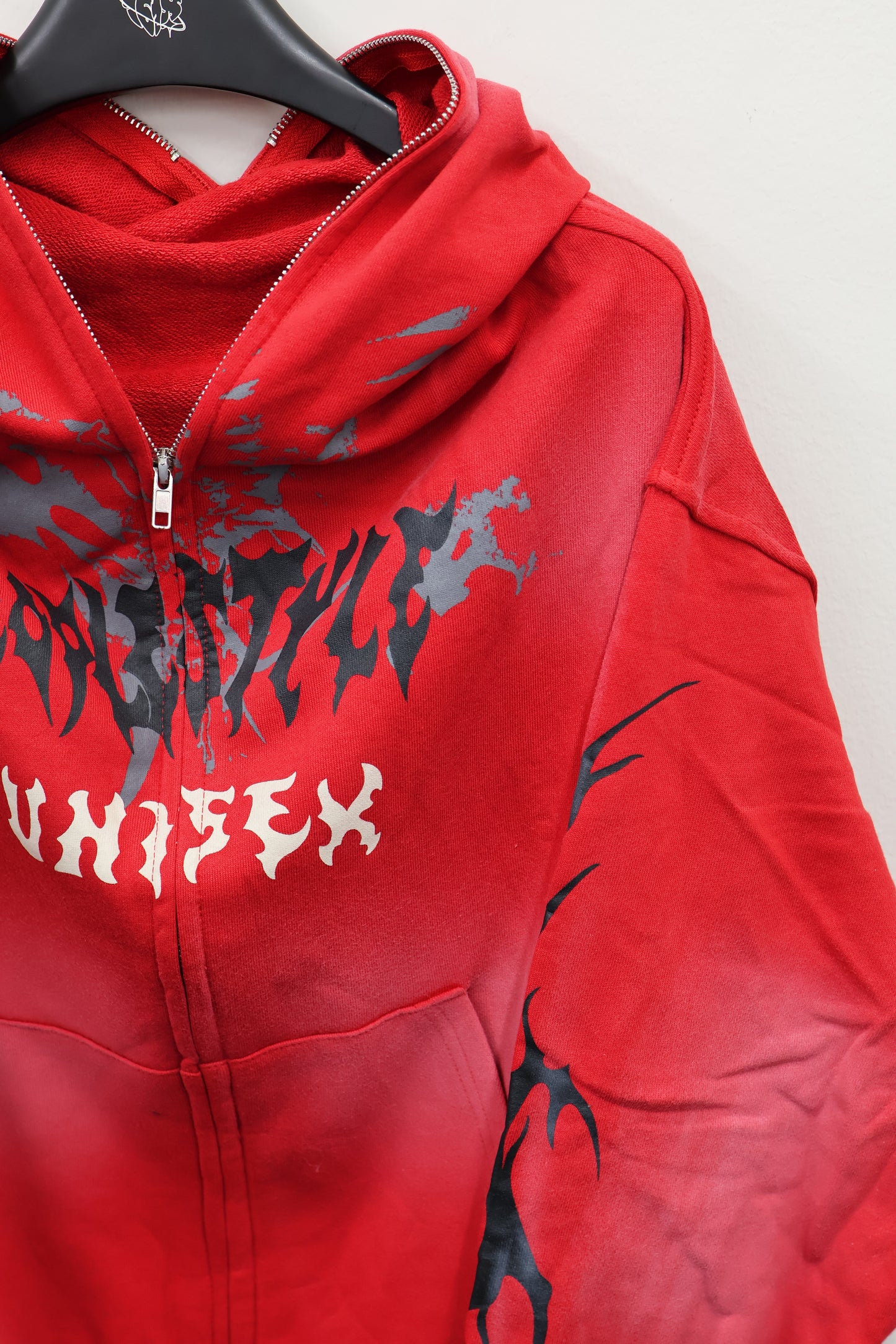 Flame Print Hoodie A314