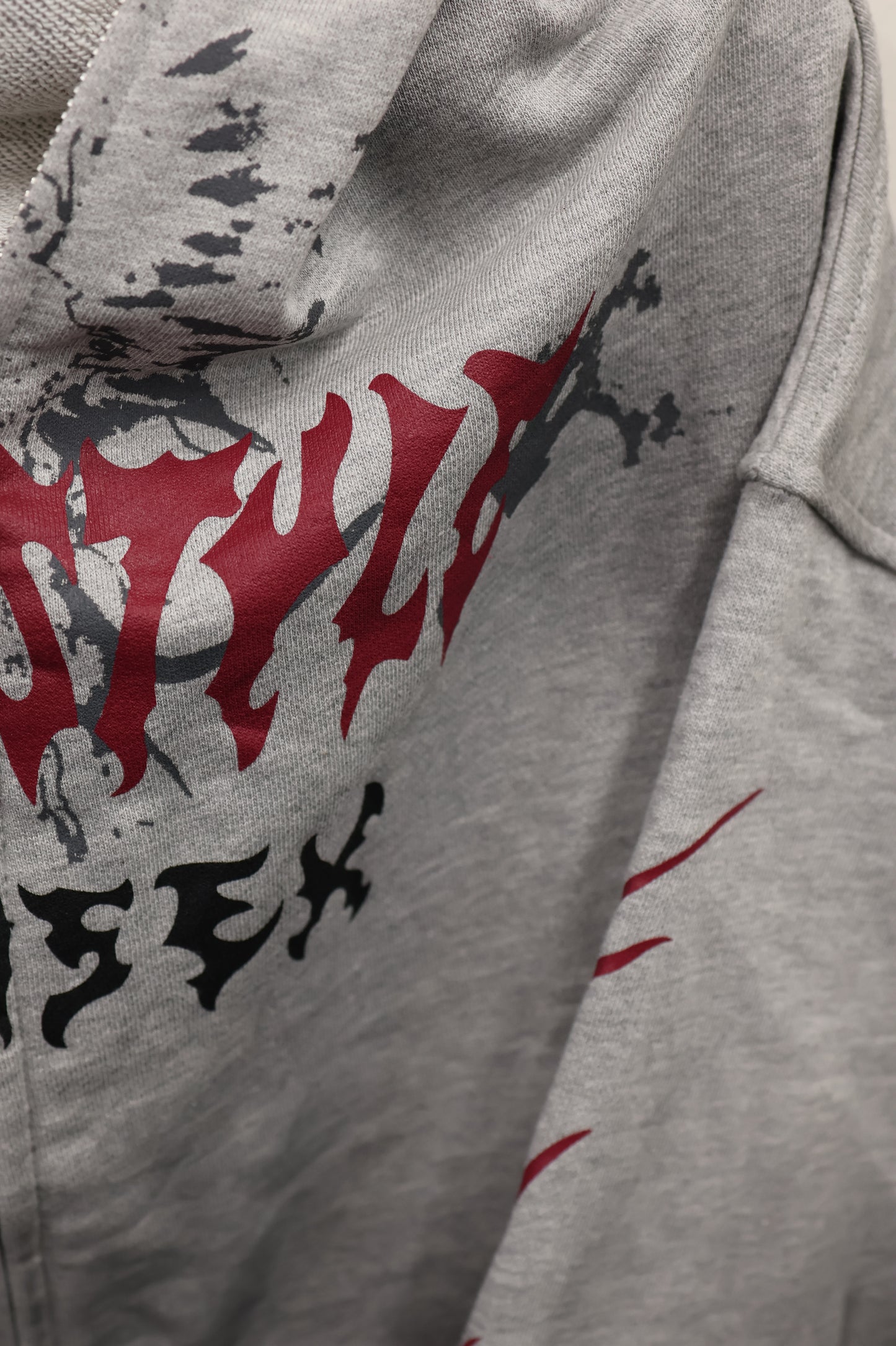 Flame Print Hoodie A314