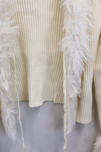 Fur Trim Cardigan A319