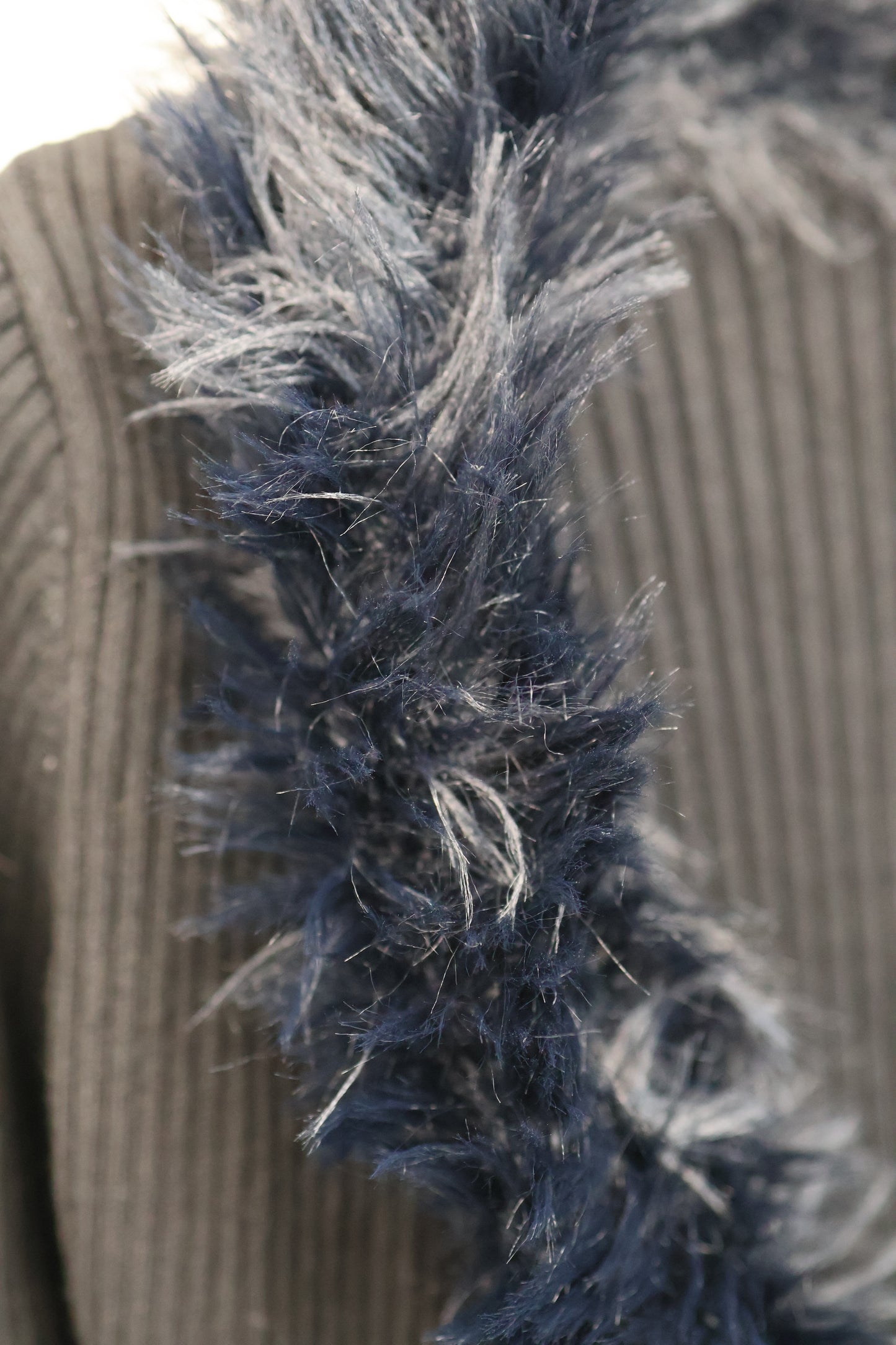 Fur Trim Cardigan A319