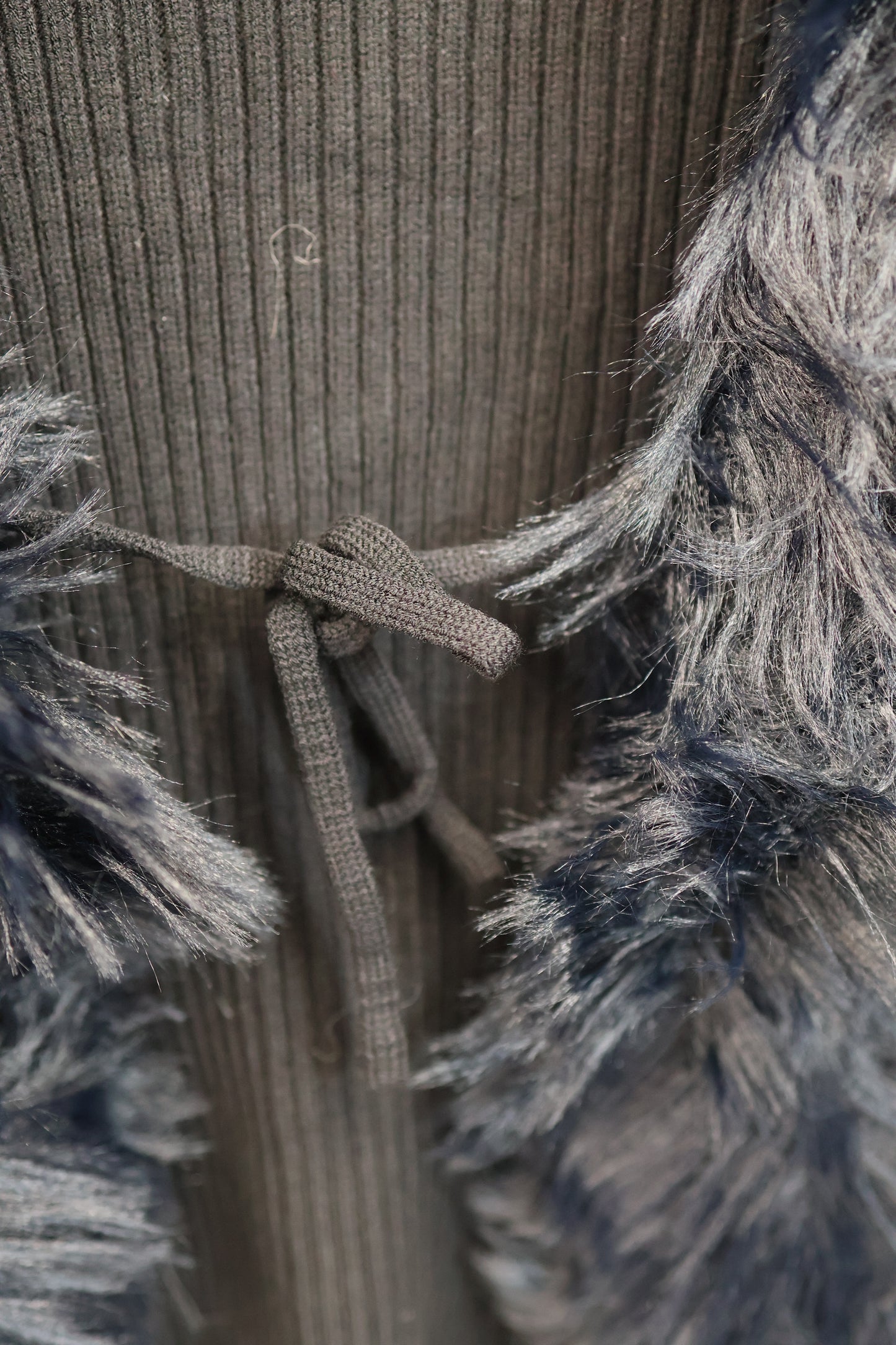 Fur Trim Cardigan A319