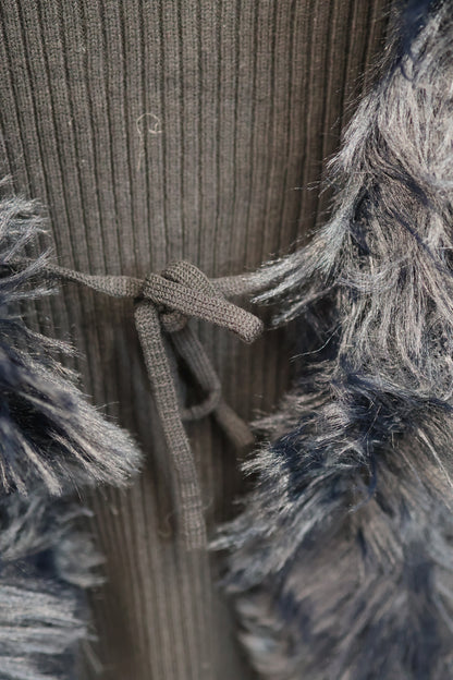Fur Trim Cardigan A319