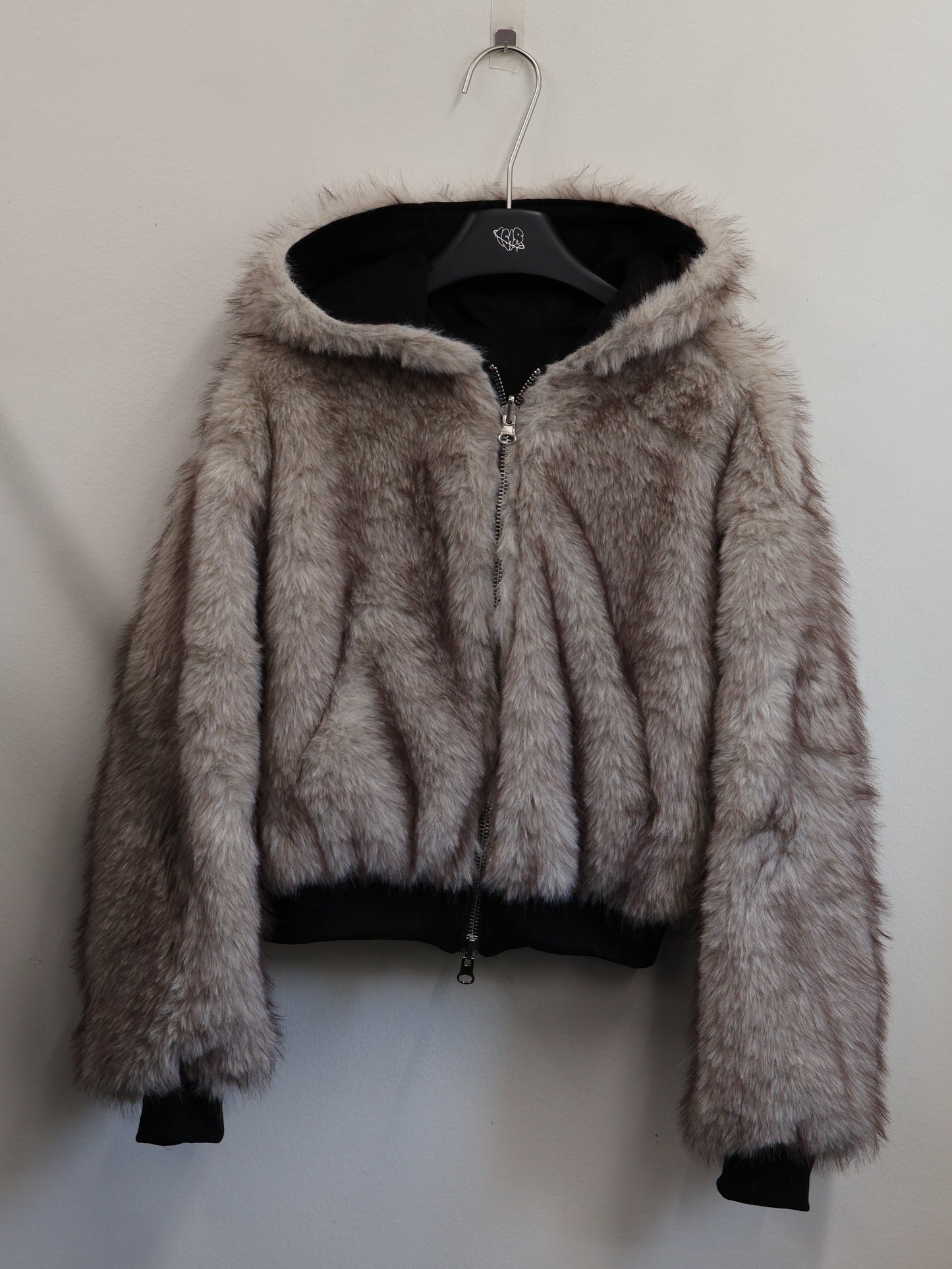 Fuzzy Edge Zip Hoodie　A448