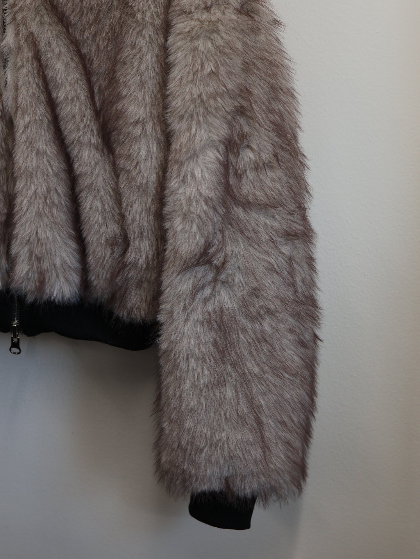 Fuzzy Edge Zip Hoodie　A448