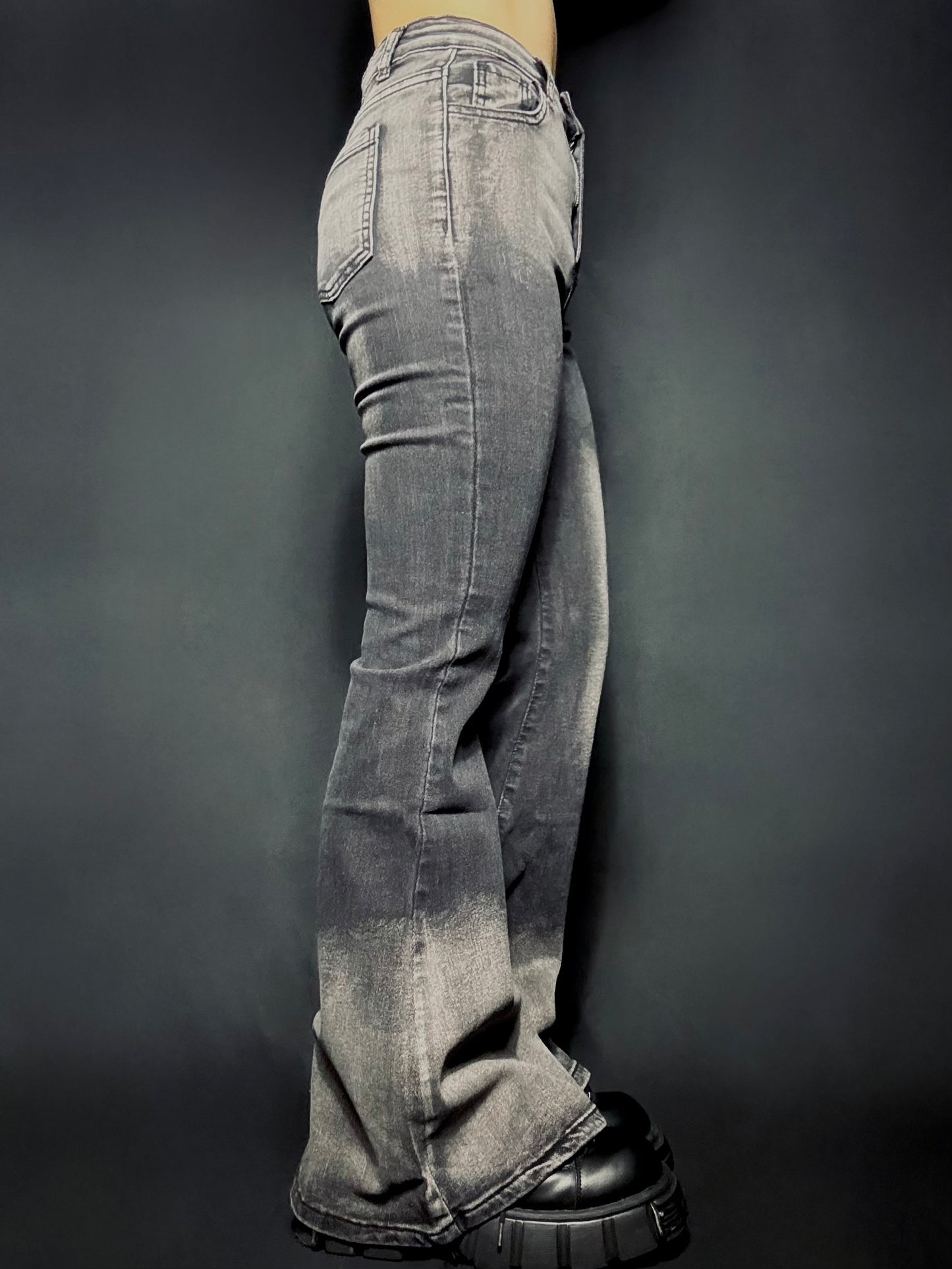 gradation flare denim A126