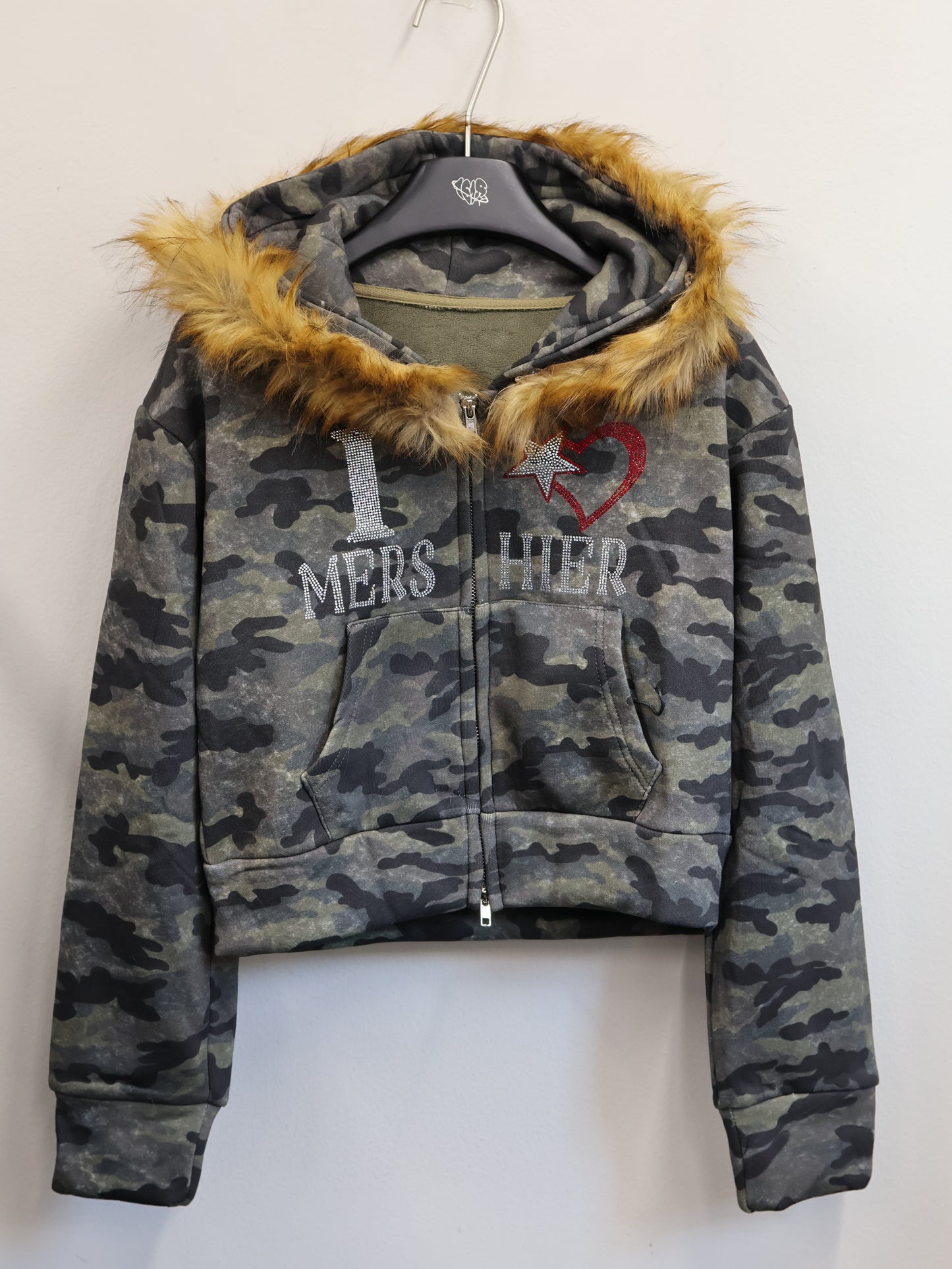 25-904 Fuzzy Camo hoddie A450