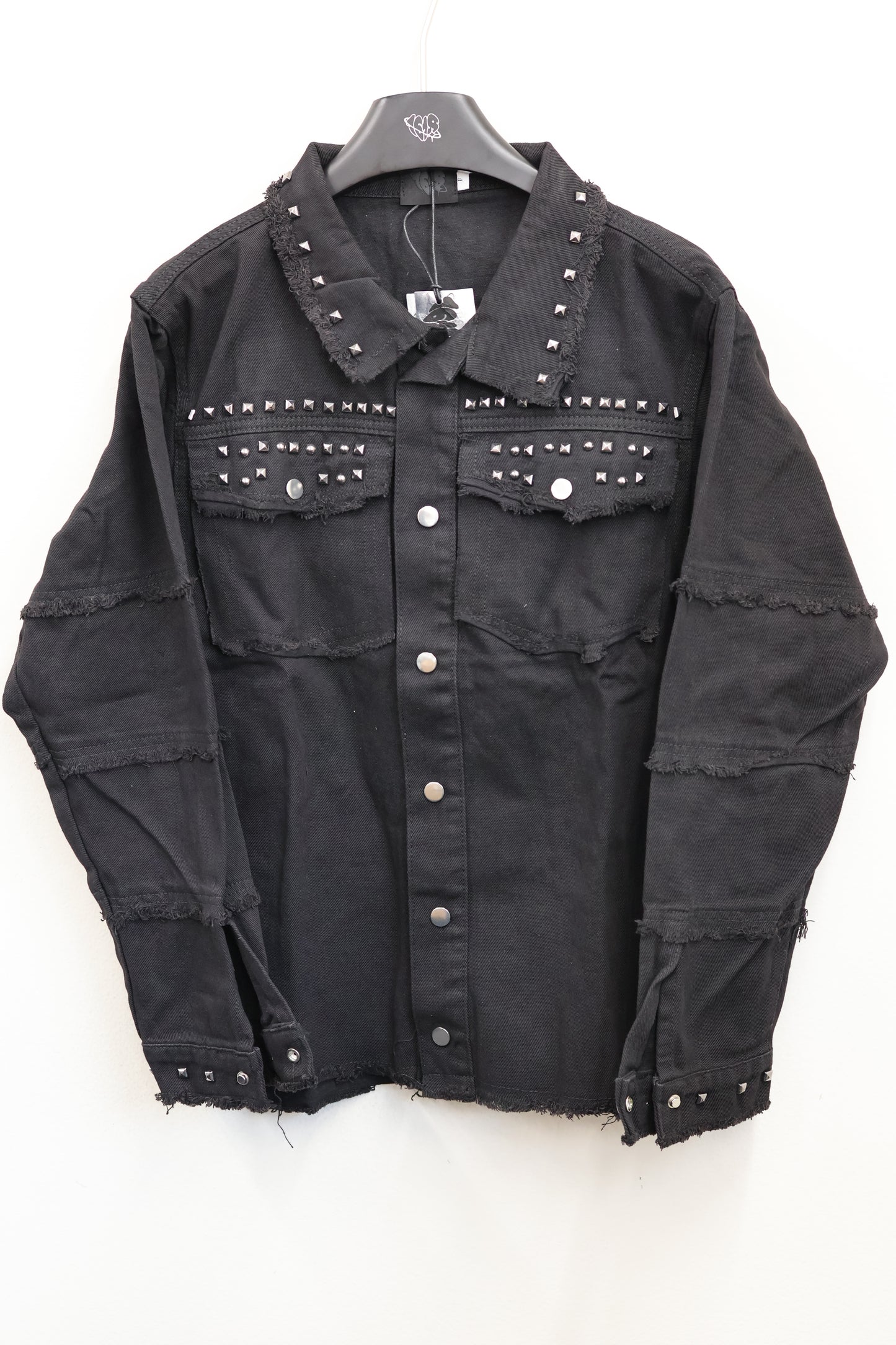 studs denim shirt A322