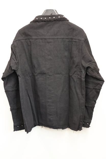 studs denim shirt A322