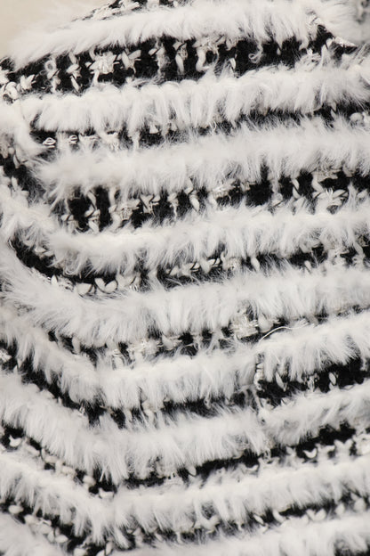 Fuzzy Stripe Jacket A321