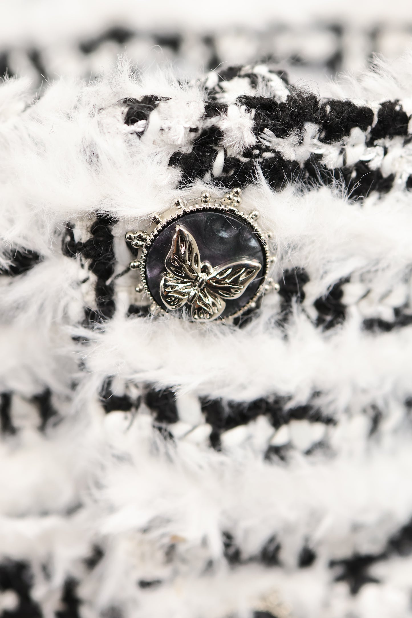 Fuzzy Stripe Jacket A321