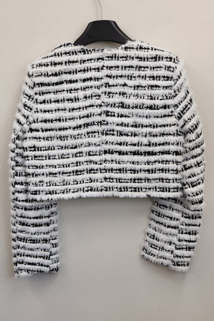 Fuzzy Stripe Jacket A321