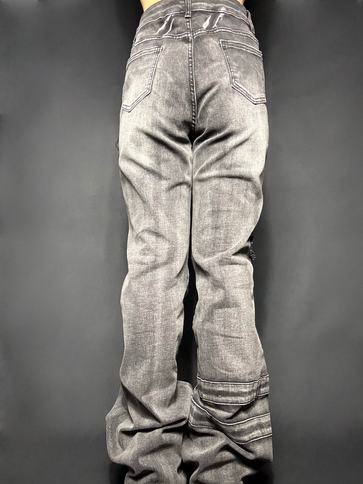 Slice Cross Denim pants A525