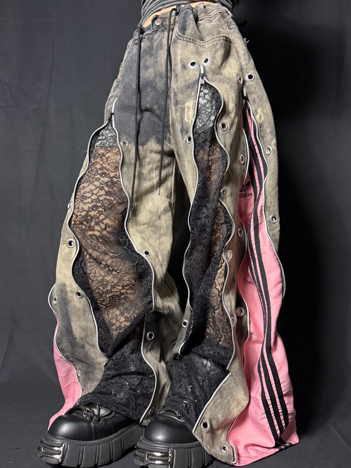 1618 remake lace denim_RB142　