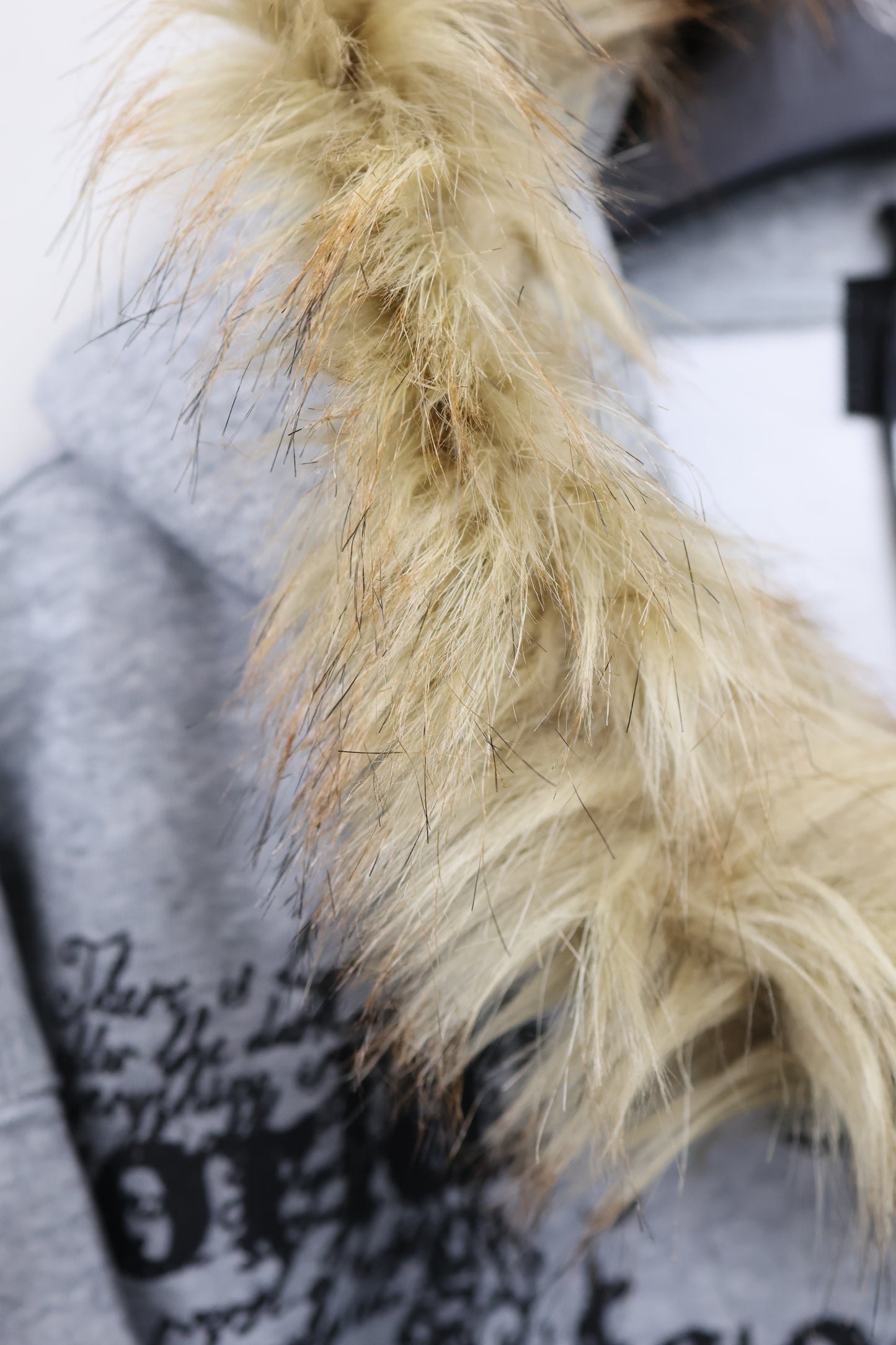 Grunge Fur Hoodie A323