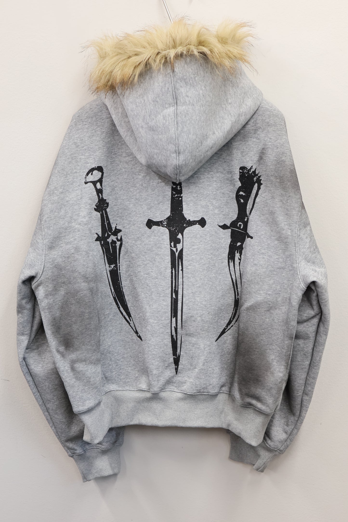 Grunge Fur Hoodie A323