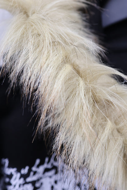 Grunge Fur Hoodie A323