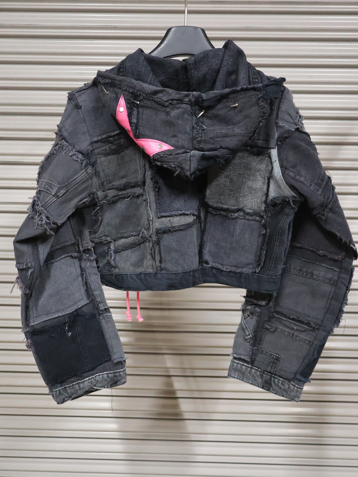 Pink Venom Patchwork Hoodie Jacket RA1013