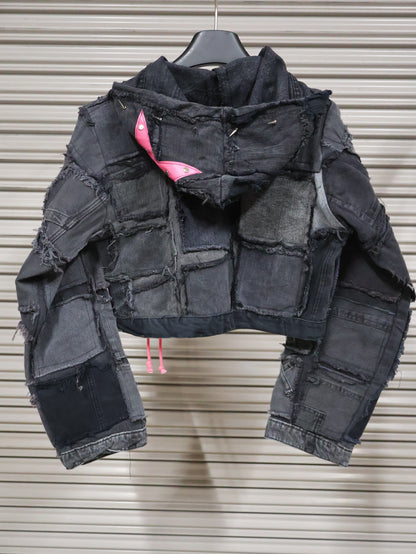 Pink Venom Patchwork Hoodie Jacket RA1013