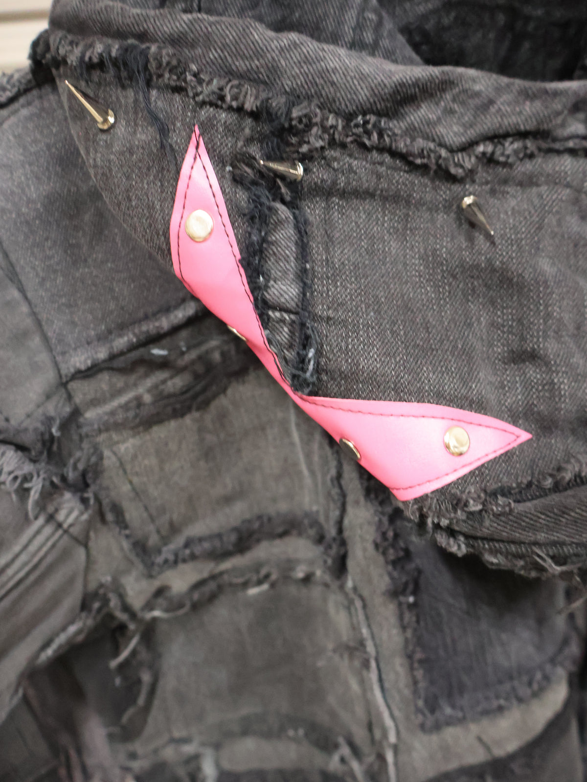 Pink Venom Patchwork Hoodie Jacket RA1013