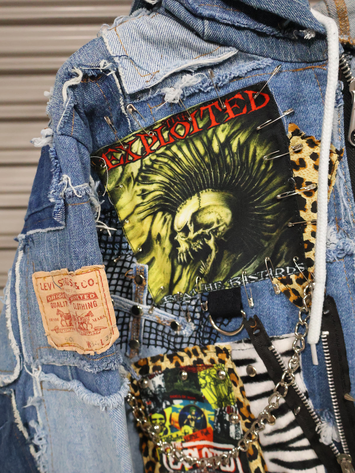 Wild Riot Patchwork Denim Hoodie RA1014