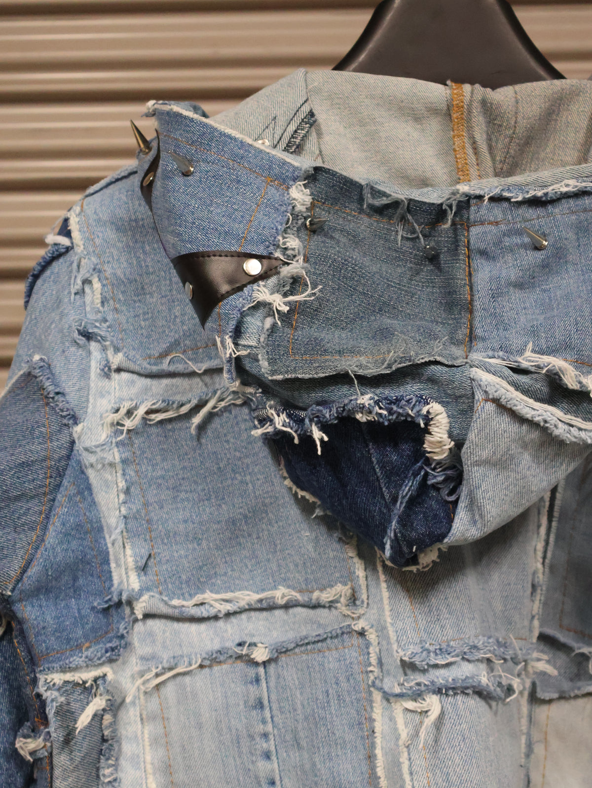 Wild Riot Patchwork Denim Hoodie RA1014