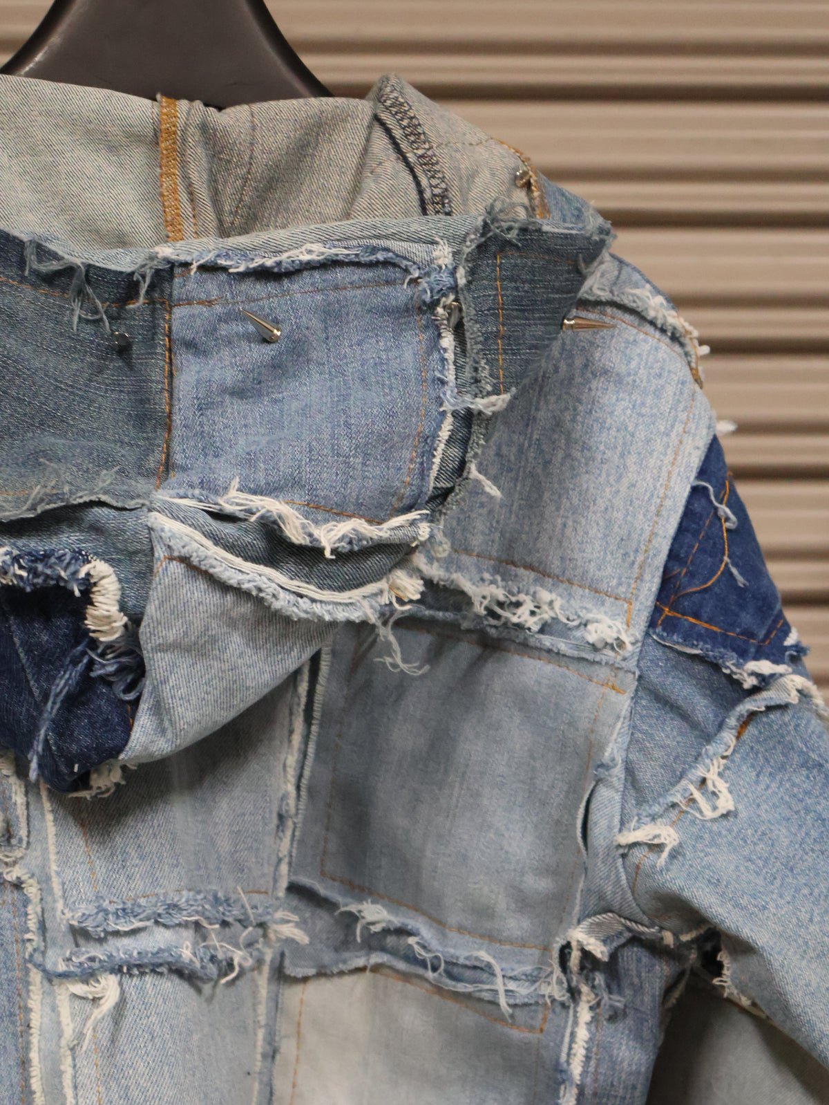 Wild Riot Patchwork Denim Hoodie RA1014