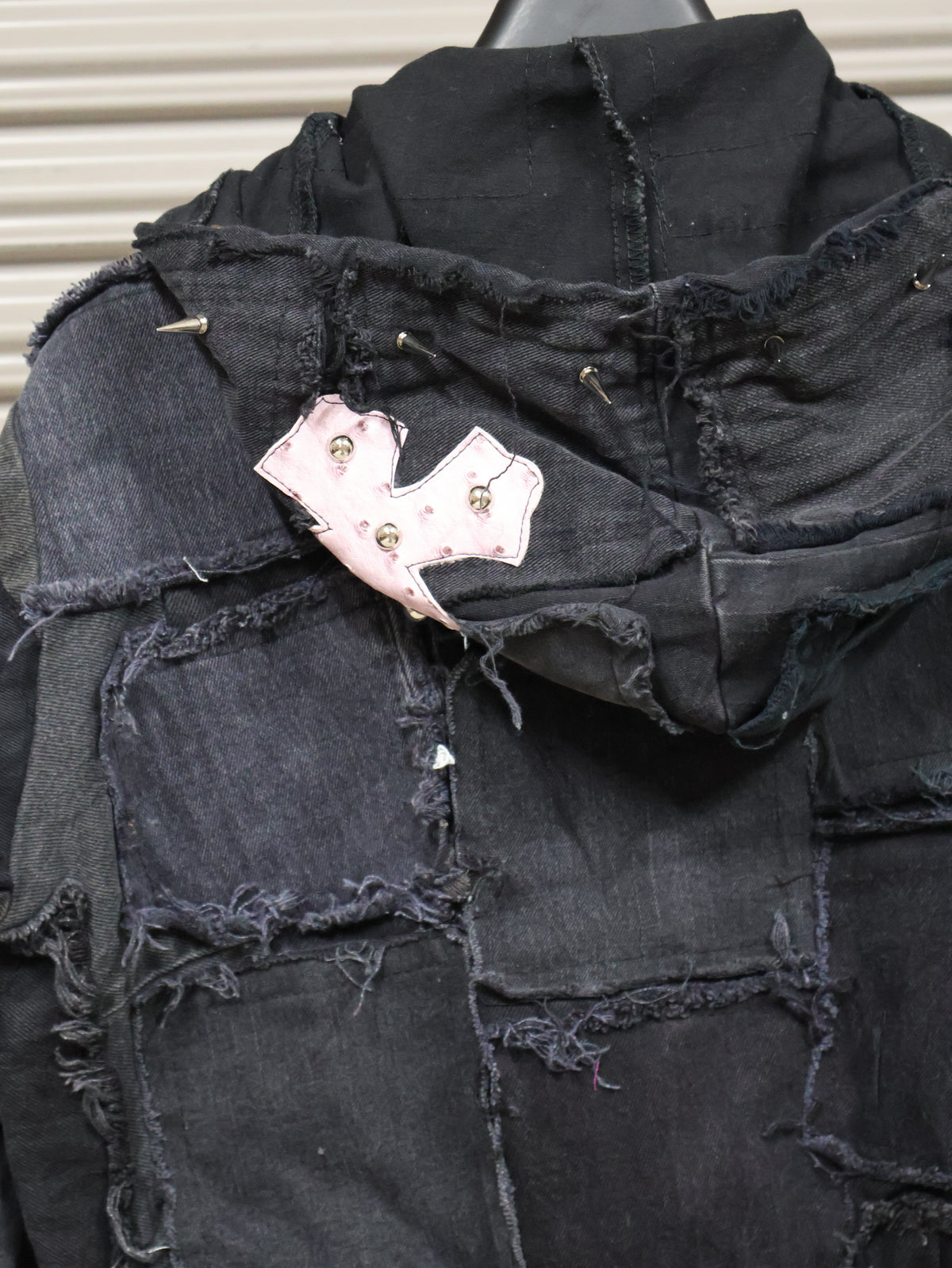 Violet Chaos Patchwork Hoodie RA1017