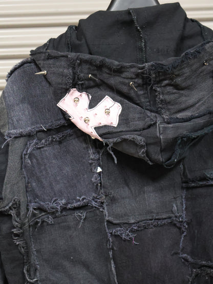Violet Chaos Patchwork Hoodie RA1017
