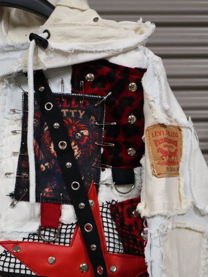 Scarlet Riot Patchwork Hoodie RA1018